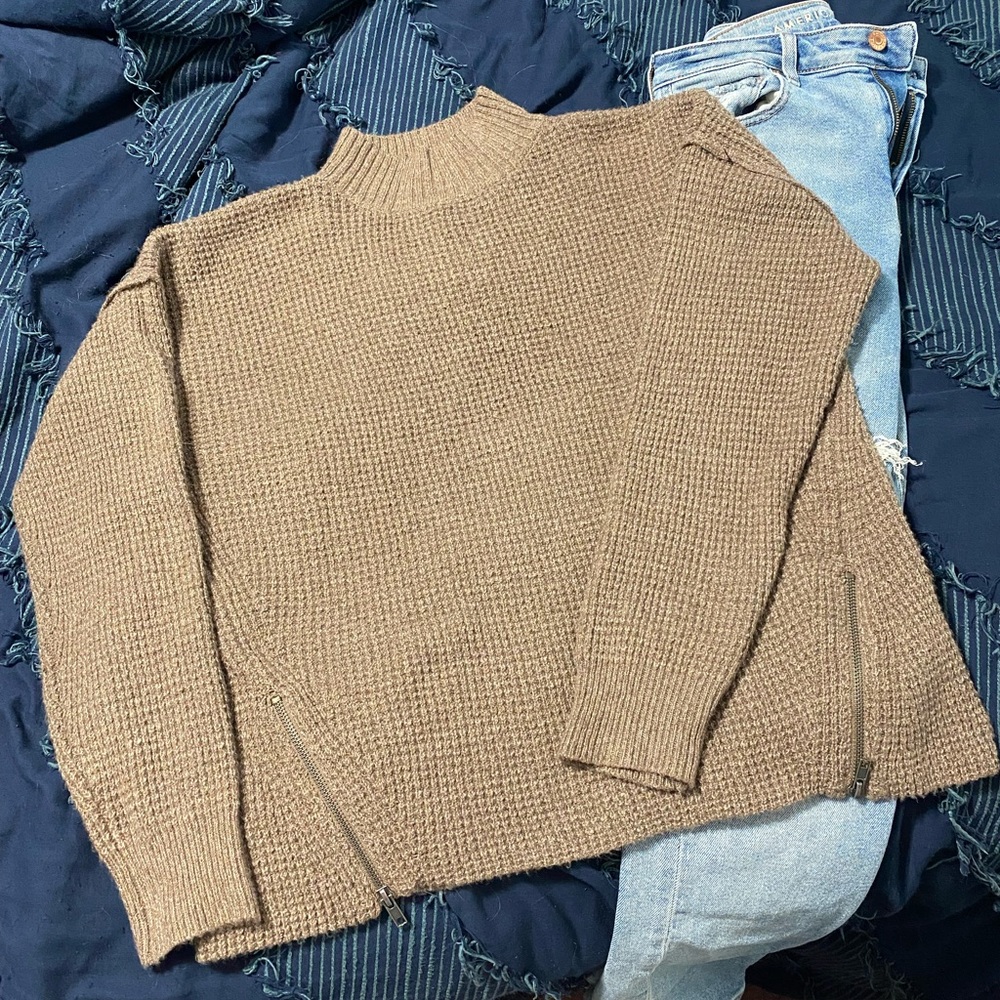 Pink Rose - Double zip sweater